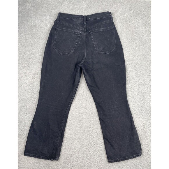 Abercrombie & Fitch Jeans Women 28|6 Short Black The Kick Flare Ultra High Rise - Picture 6 of 7